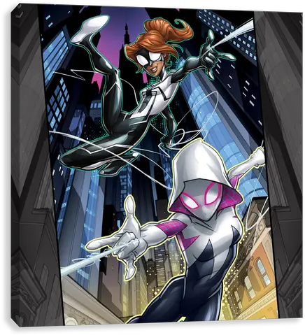  Spider Gwen And Spidergirl Spider Girl Gwen Png Spider Gwen Png