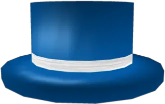  Blue Top Hat With White Band Roblox Wikia Fandom Roblox Blue Banded Top Hat Png Top Hat Png