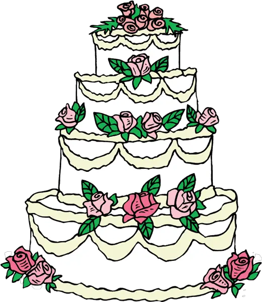  Wedding Cake Black And White Wedding Cake Clipart Png Wedding Cake Png