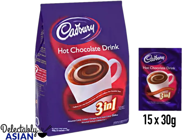  Cadbury Instant Hot Chocolate Mix With Real Dairy Milk 15 Sachets X 30g Dairy Milk Hot Chocolate Png Hot Cocoa Png