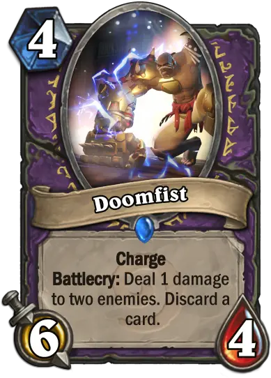  Overwatch Classic Cards Warlock Fan Creations Hearthstone Priest Card Png Doomfist Png