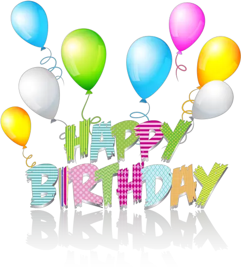  Happy Birthday Png Images Free Download Happy Birthday Text With Balloons Birthday Party Png