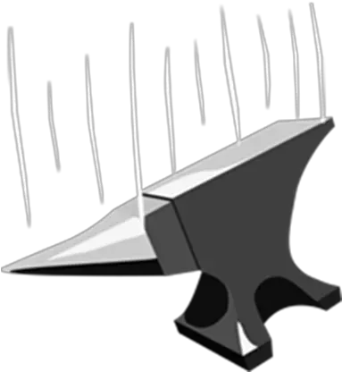  Falling Anvil Roblox Paper Png Anvil Png