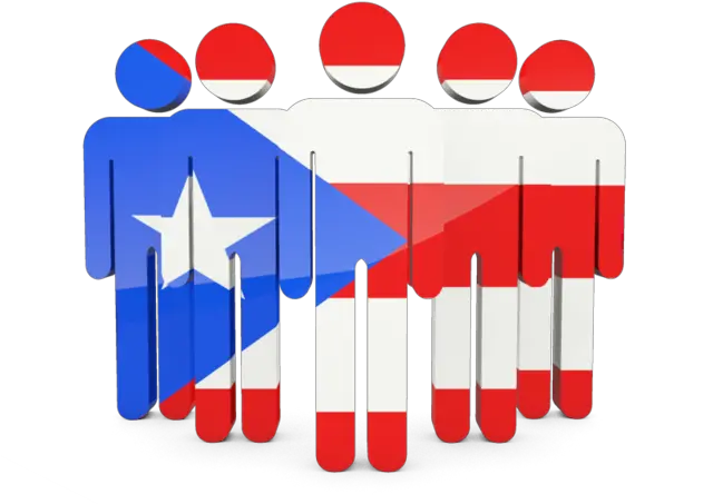  People Icon Illustration Of Flag Puerto Rico La Administracion En Mexico Png Blue People Icon