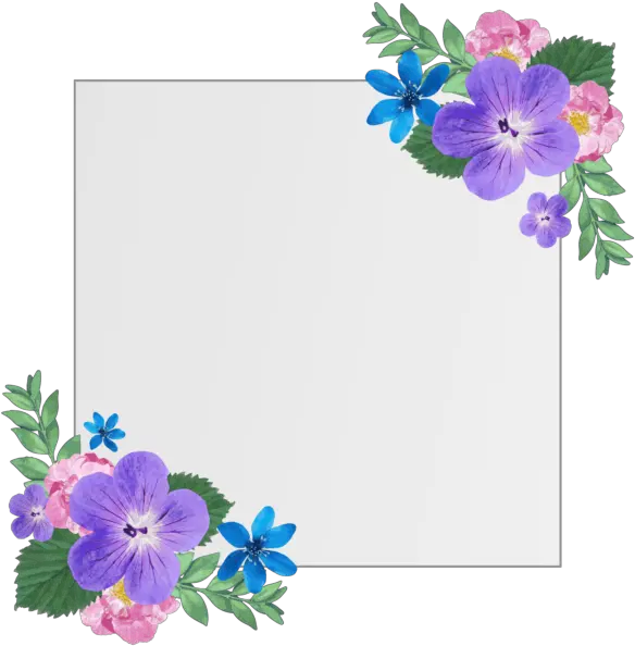  Flower Frame Png Image Free Download Bilderrahmen Flower Frame Png