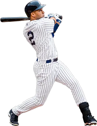  Derek Jeter Reflects Derek Jeter White Background Png Yankees Png