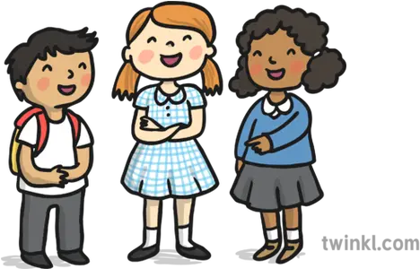  School Children Illustration Twinkl Imagenes De Niños Blanco Y Negro Png School Kids Png