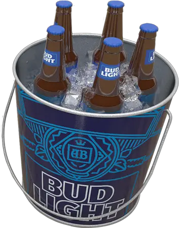  Bud Light Metal Beer Bucket Beer Bottle Png Beer Bucket Png