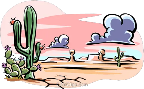  Desert Landscape Royalty Free Vector Clip Art Illustration 6 Types Of Biome Png Desert Plant Png