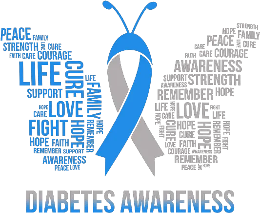  Diabetes Awareness Ribbon Butterfly T Shirt Fleece Blanket Language Png Cancer Ribbon Icon