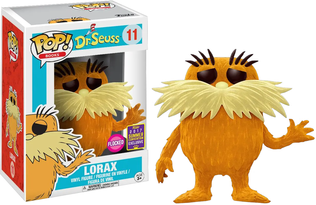  Dr Seuss Lorax Flocked Funko Pop Vinyl Figure 2017 Antioquia La Mas Educada Png Lorax Png