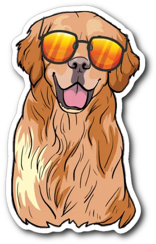  Golden Labrador Retriever Sticker Golden Retriever Png Funny Dog Png