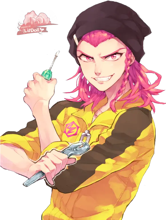  Which Danganronpa Character Has The Coolest Hair Quora Kazuichi Souda Fanart Png Miu Iruma Danganronpa Icon