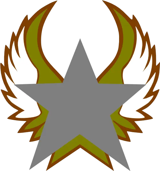  Silver Star With Gold Wings Clip Art Clip Art Png Gold Wings Png