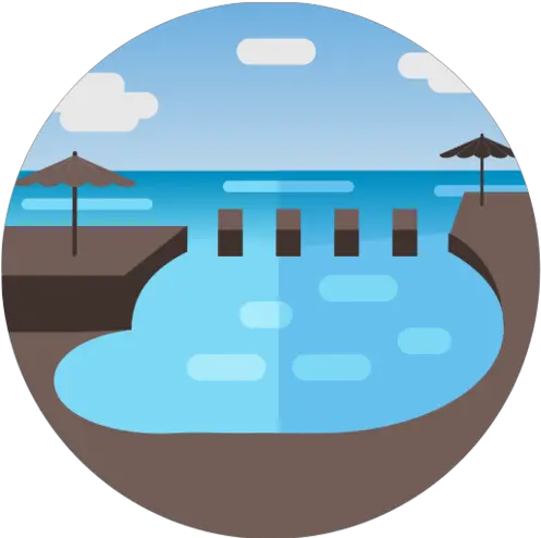  La Palma Canary Islands Blue Puddle Nature Holidays Circle Png Puddle Png