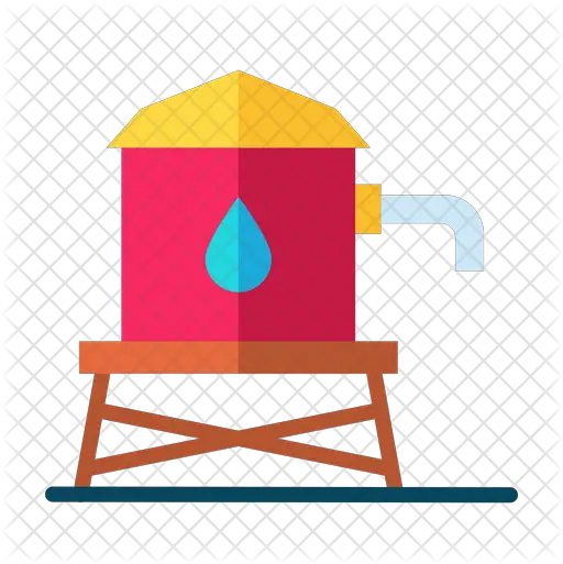  Water Tower Icon Illustration Png Water Tower Png