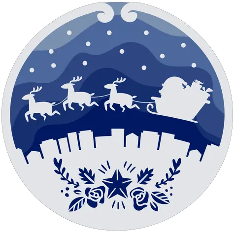  Santa Sleigh Papercut Transparent Png U0026 Svg Vector File For Holiday Santa Sleigh Transparent