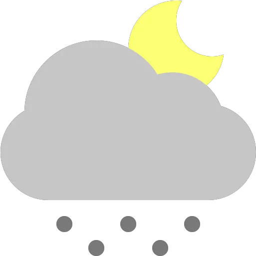  Moon Snow Cloud Icon Png Weather Channel App