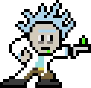  Rick Sanchez Pixel Video Game Characters Png Rick Sanchez Png