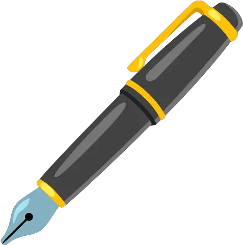  Fountain Pen Emoji Emojipedia Pen Png Slack Pencil Icon