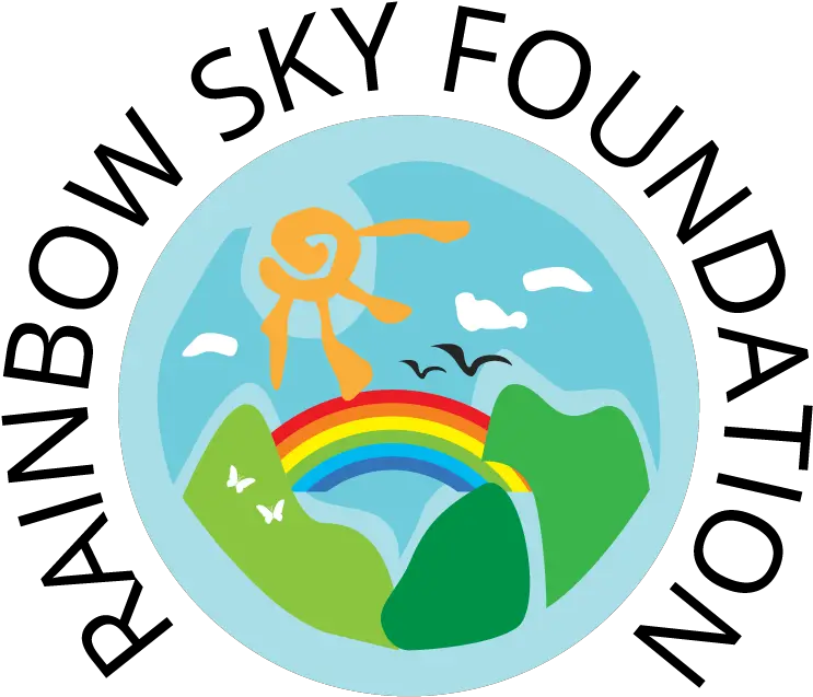  Logo Design For Rainbow Sky Foundation Graphic Design Png Charity Logo