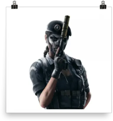  Acheter Sticker R6 De Terminashoot Caveira Rainbow Six Png Rainbow Six Icon Teamspeak 16x16