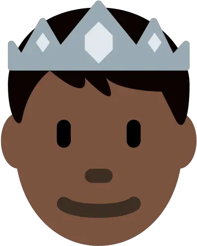  Prince Dark Skin Tone Emoji Cara De Un Principe En Dibujo Png Prince Twitter Icon