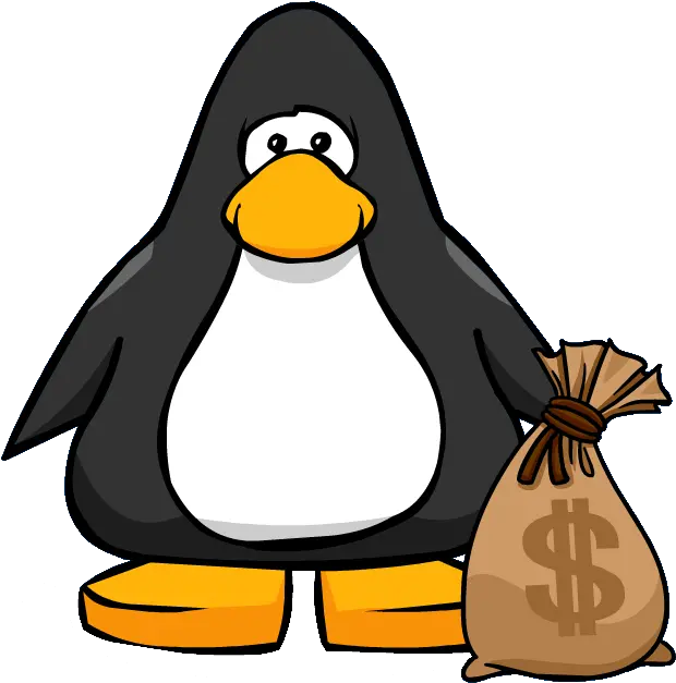  Money Bag Club Penguin Wiki Fandom Club Penguin Png Black Money Bag Png