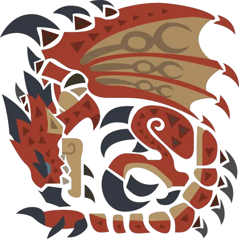  Rathalos Monster Hunter World Rathalos Icon Png Monster Hunter World Logo