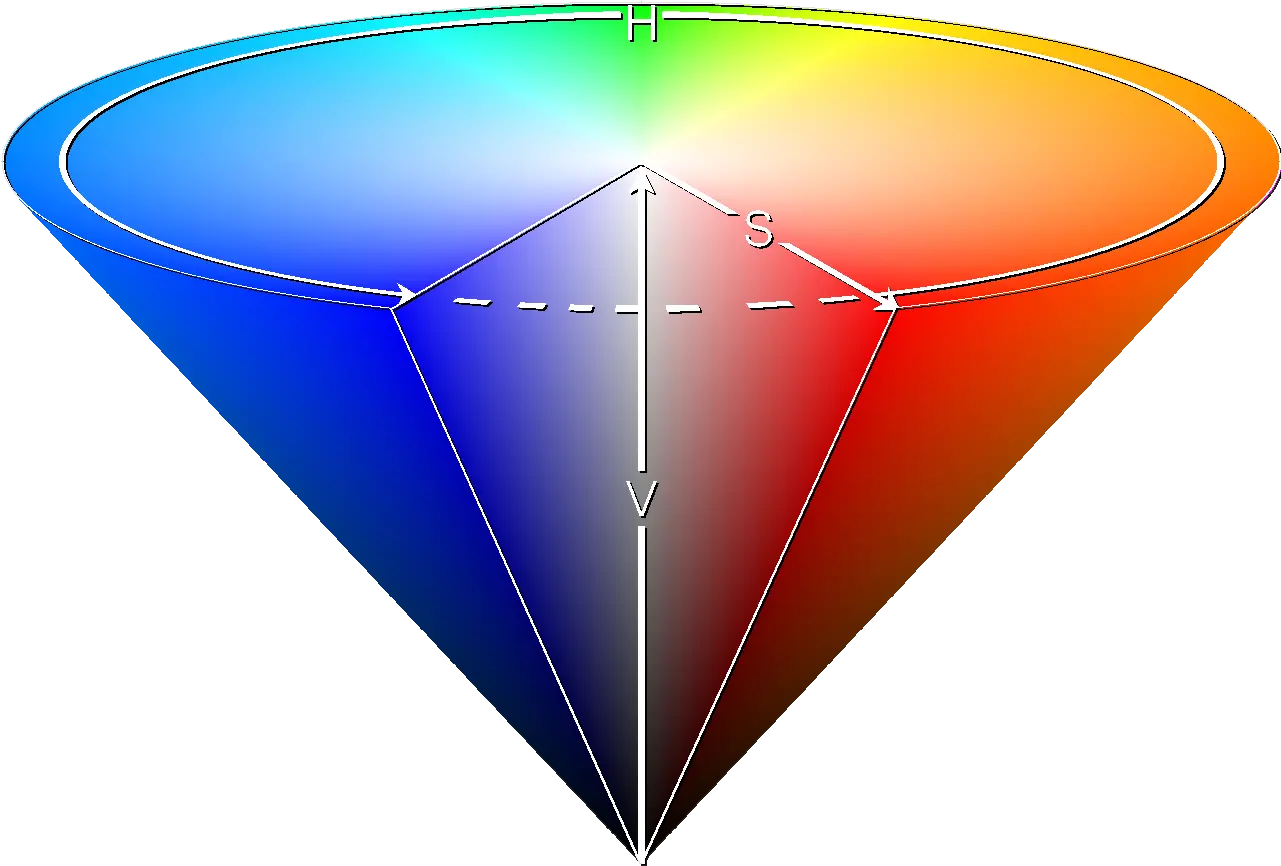  Filehsv Conepng Wikimedia Commons Hsb Color Space Cone Png