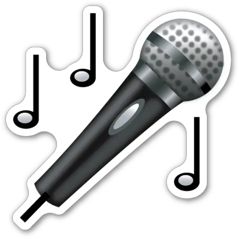  Emoji Stickers Mic Emoji Png Microfono Png