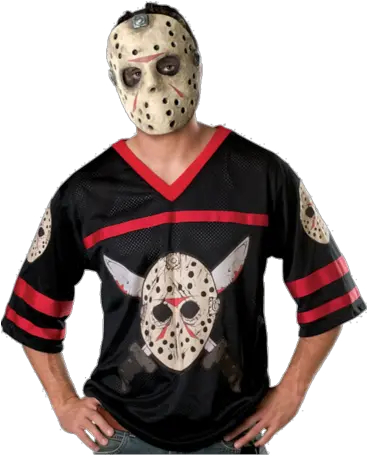  Jason Hockey Jersey U0026 Mask With Images Mens Jason Voorhees T Shirt Png Jason Voorhees Mask Png