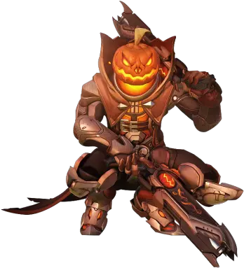  Pumpkin Reaperfrom Best Overwatch Halloween Skins List Overwatch Reaper Pumpkin Skin Png Reaper Overwatch Png