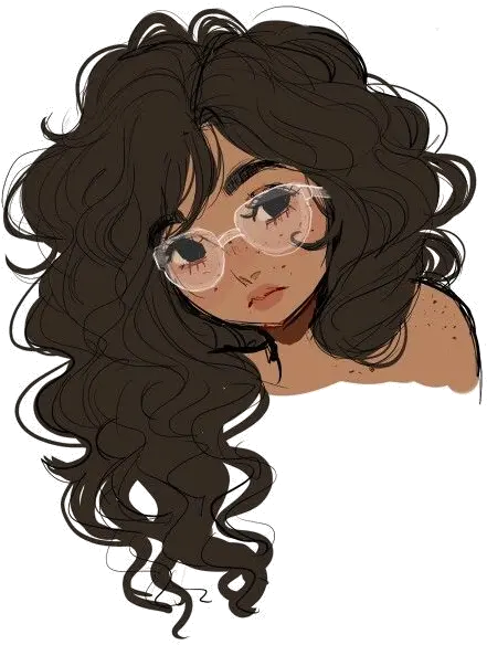  Drawing Hair Cartoon Hair Png Download 476600 Free Anime Girl With Curly Hair Hair Png