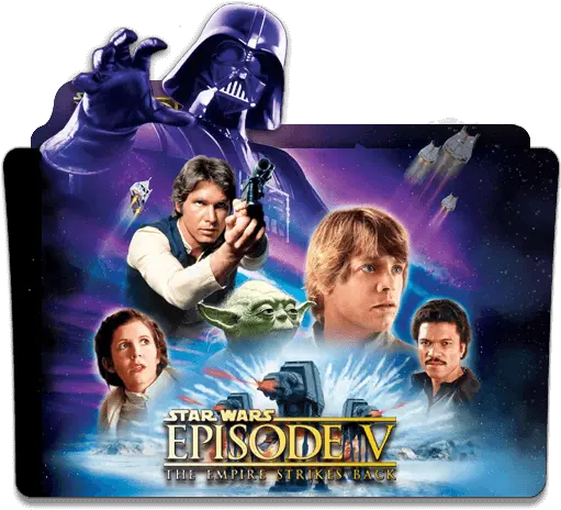  Star Wars The Empire Strikes Back Star Wars Episode 5 Folder Icon Png Star Wars Icon Png