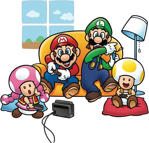  New Super Mario Bros U Deluxe For The Nintendo Switch Mario And Luigi Playing Switch Png Mario Buddy Icon