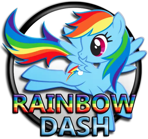  My Little Pony Rainbow Logo For Kids My Little Pony Rainbow Dash Words Png My Little Pony Logo