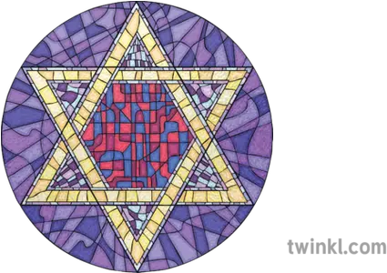  Star Of David Jewish Stained Glass Window Synagogue Symbol Judaism Png Star Of David Png