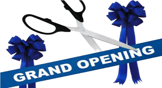  Download Hd Ribbon Transparent Png Image Nicepngcom Grand Opening Blue Png Grand Opening Png