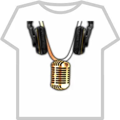  Golden Mic And Headphones Roblox Vertical Png Gold Microphone Png