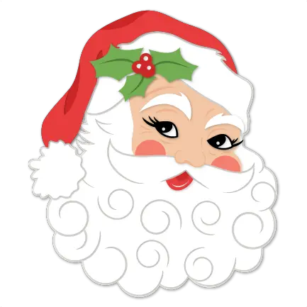  Santa Claus Christmas Svg Cut File Santa Claus Png Santa Face Png