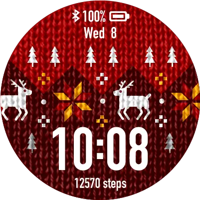  Christmas Jumper Garmin Christmas Watch Face Png Face Icon App