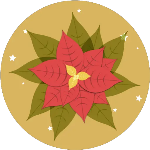  Christmas Leaves Flowers Free Icon Of Poinsettia Png Poinsettia Icon Png