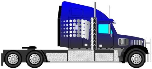  Blue Truck Public Domain Vectors Semi Truck Transparent Background Png Truck Icon Vector