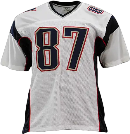  Rob Gronkowski Signed White Pro Short Sleeve Png Rob Gronkowski Png