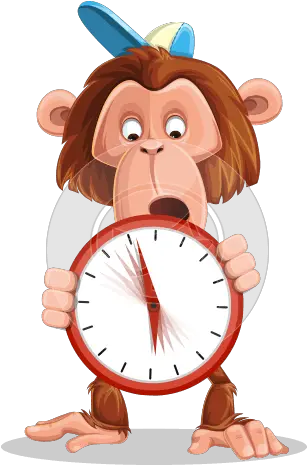  Vector Cartoon Characters Graphicmama Cartoon Animal With Clock Png Cartoon Clock Png