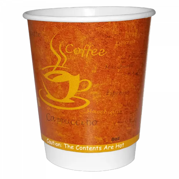  Rimini 8oz 500 Double Wall Paper Cups Glass Cup Coffee Paper Png Paper Cup Png