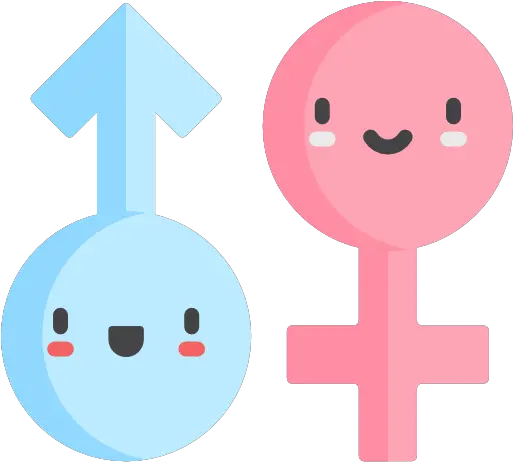  Gender Gender Cartoon Png Female Gender Icon Pink