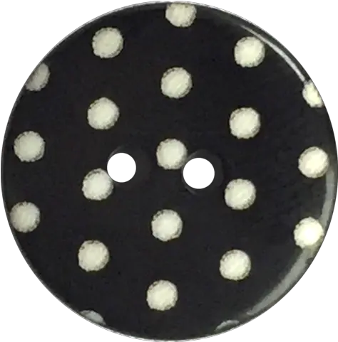  Black With White Dots Or Plain Button 916 1116 Solid Png White Dots Png