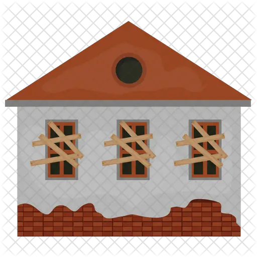  Haunted House Icon Of Flat Style Vertical Png Haunted House Png